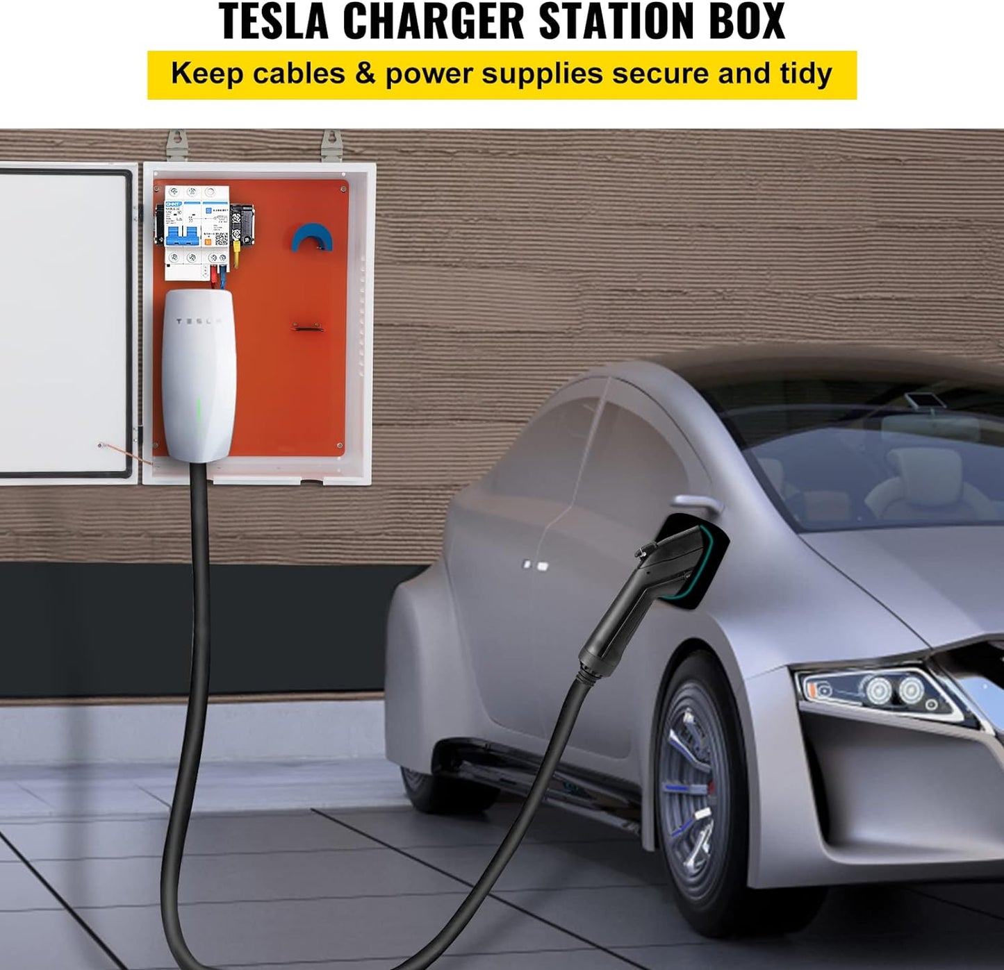 Caja Metálica para Cargador + Cable de Vehículo Eléctrico | SEGITEC